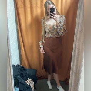 Bronze skirt ,size medium